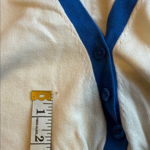 Boden Women's Cream 3/4 Button up Sweater Size 10 or fits like M cotton wool - Picture 9 of 9